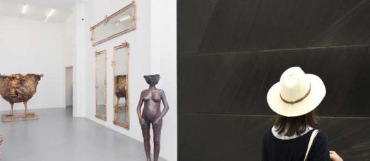 oeuvre réalisée par Pierre Soulages ou Claude Lalanne
